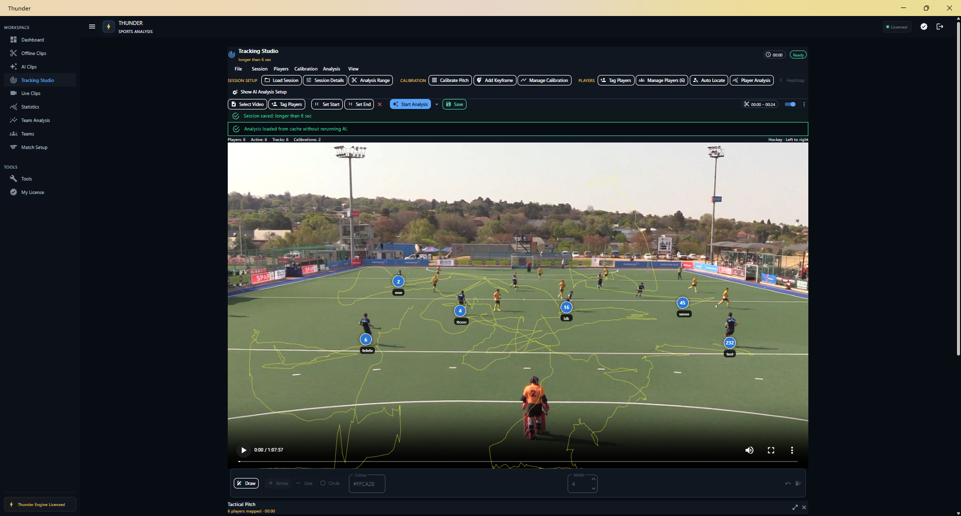 Thunder sports video analysis software